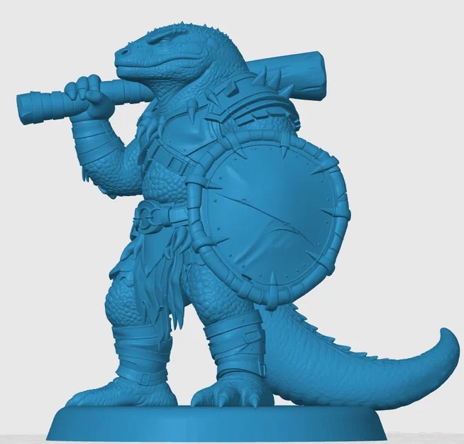 Mô hình chiến binh người thằn lằn - Lizardfolk Fighter - Image 2