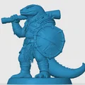 Mô hình chiến binh người thằn lằn - Lizardfolk Fighter - Thumbnail 2