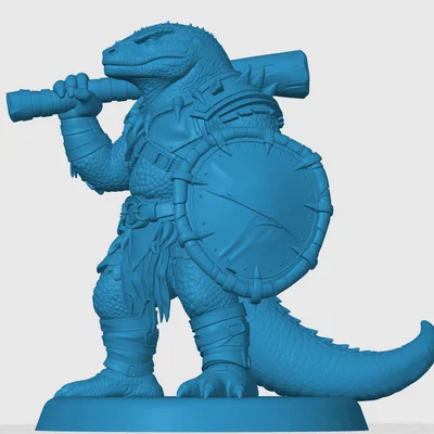 Mô hình chiến binh người thằn lằn - Lizardfolk Fighter