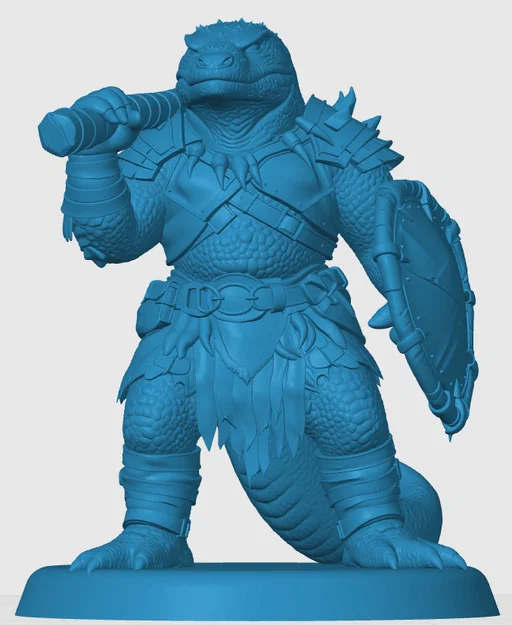 Mô hình chiến binh người thằn lằn - Lizardfolk Fighter - Image 3