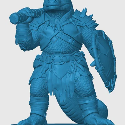 Mô hình chiến binh người thằn lằn - Lizardfolk Fighter