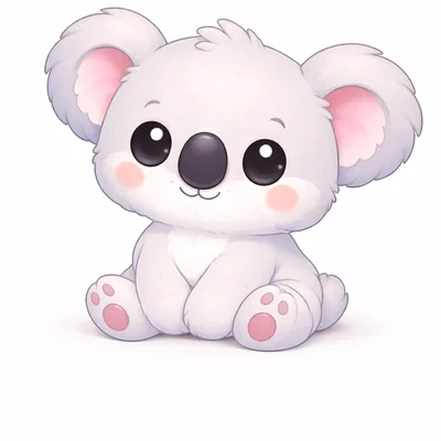 Mô hình 3D Koala dễ thương trang trí bàn làm việc