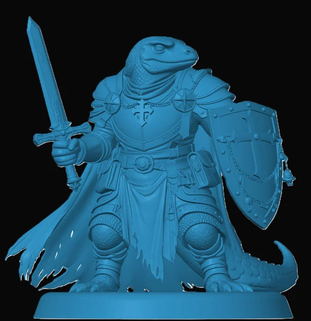 Mô hình Lizardfolk Paladin cho game nhập vai - Image 1