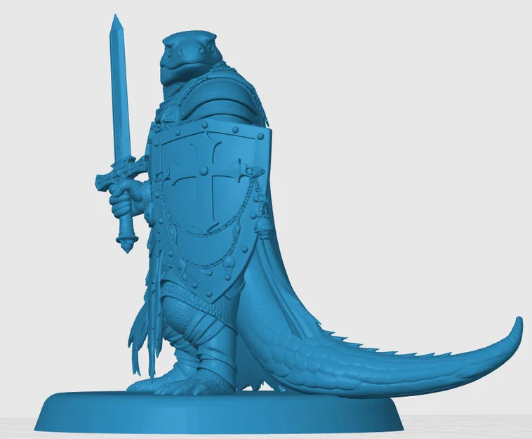 Mô hình Lizardfolk Paladin cho game nhập vai - Image 2