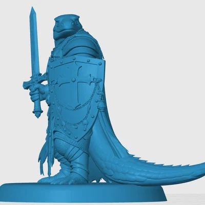 Mô hình Lizardfolk Paladin cho game nhập vai