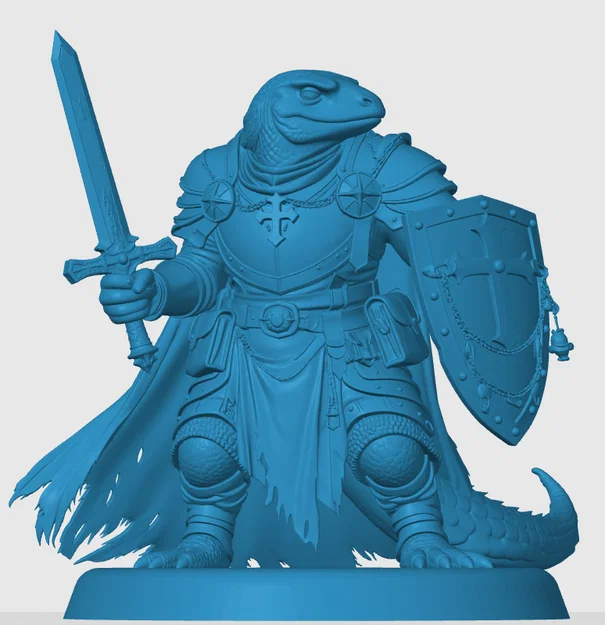 Mô hình Lizardfolk Paladin cho game nhập vai - Image 3