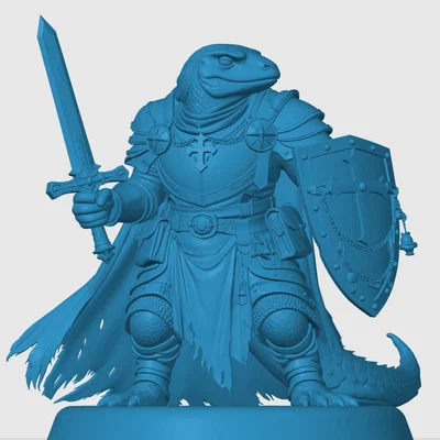 Mô hình Lizardfolk Paladin cho game nhập vai