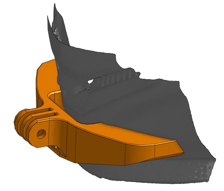 Ngàm gắn camera hành trình (Chin Mount) cho nón HJC RPHA 71 - Image 2