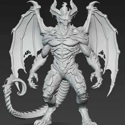 Mô hình 3D Hell Creature 1 - Ác quỷ hắc ám cho dân sưu tầm