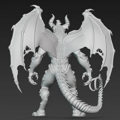 Mô hình 3D Hell Creature 1 - Ác quỷ hắc ám cho dân sưu tầm