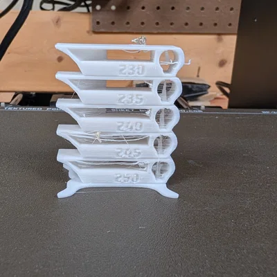 Tháp kiểm tra nhiệt độ in 3D tối ưu cho máy Prusa MK3.5S