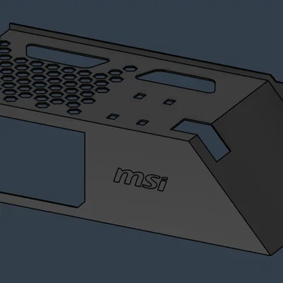 Mặt che nguồn (PSU Shroud) độ cho MSI Gungir 110R