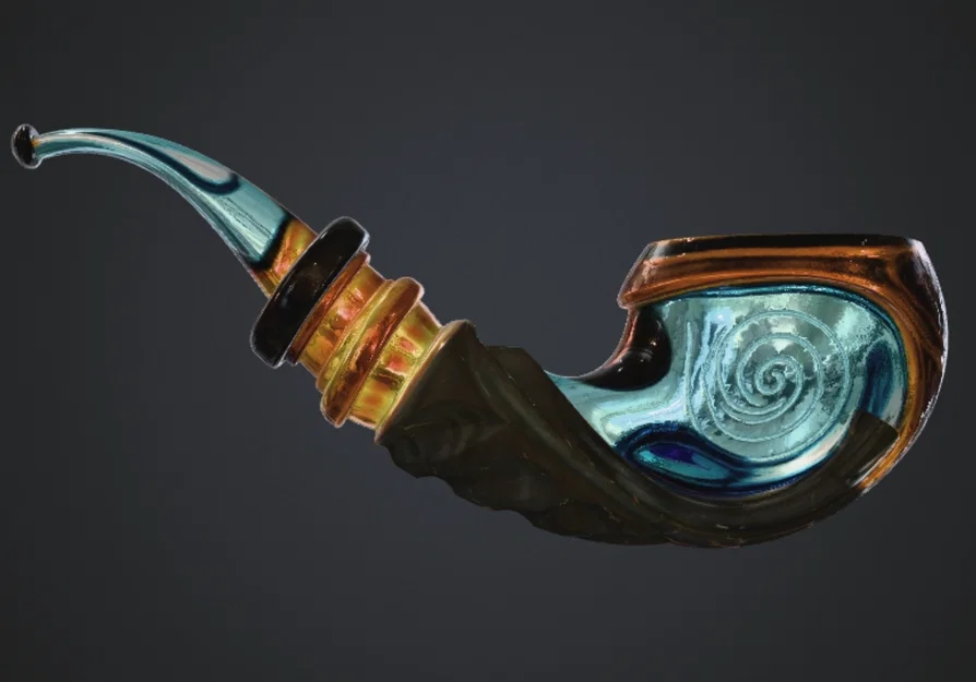 Mô hình tẩu thuốc phù thủy Magical Mystical Wizard Pipe 3D - Image 1