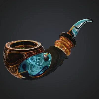 Mô hình tẩu thuốc phù thủy Magical Mystical Wizard Pipe 3D