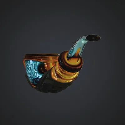 Mô hình tẩu thuốc phù thủy Magical Mystical Wizard Pipe 3D
