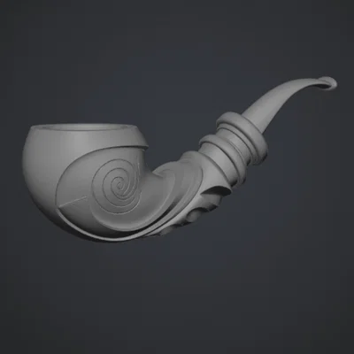 Mô hình tẩu thuốc phù thủy Magical Mystical Wizard Pipe 3D