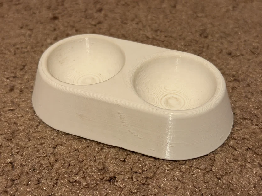 Mô hình khay đựng thức ăn cho thú nhồi bông - File in 3D dễ thương - Image 1