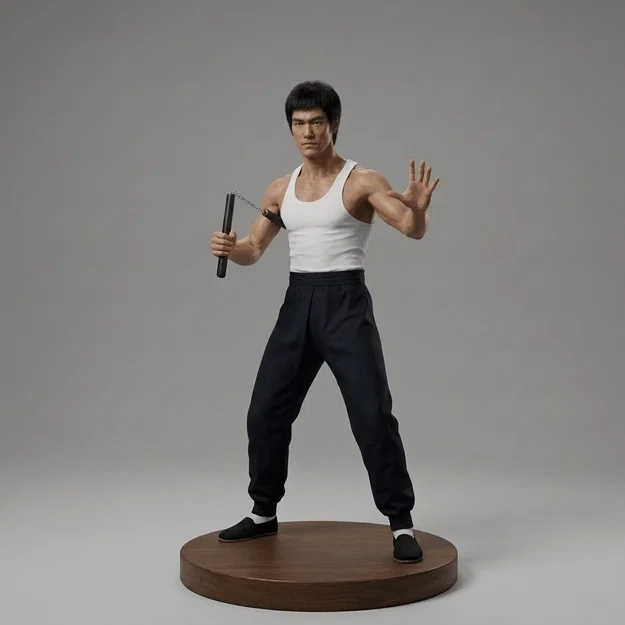 Mô hình 3D Lý Tiểu Long - Mãnh Long Quá Giang (1972) cực chất - Image 1