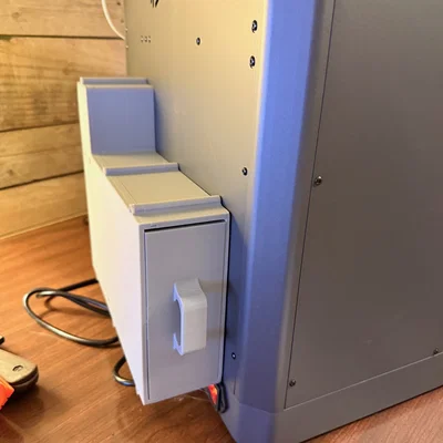 Thùng chứa rác thải (poop bin) cho Centauri Carbon - Xô lấy ra từ bên trái