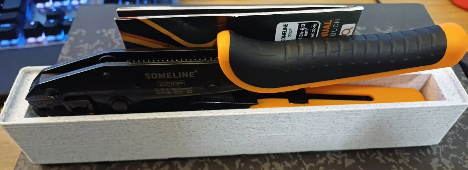 Khay giữ Gridfinity 1x6x6U cho kìm bấm cos Someline 2210P - Image 1