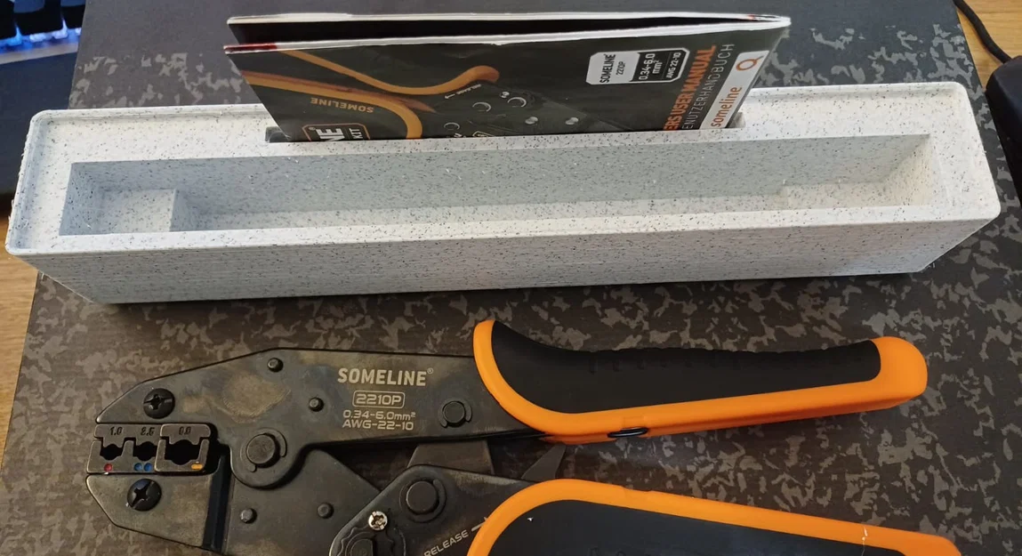 Khay giữ Gridfinity 1x6x6U cho kìm bấm cos Someline 2210P - Image 2