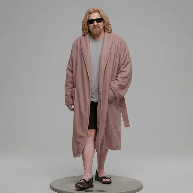 Mô hình 3D nhân vật The Big Lebowski (Jeff Bridges 1998) độc đáo - Image 1