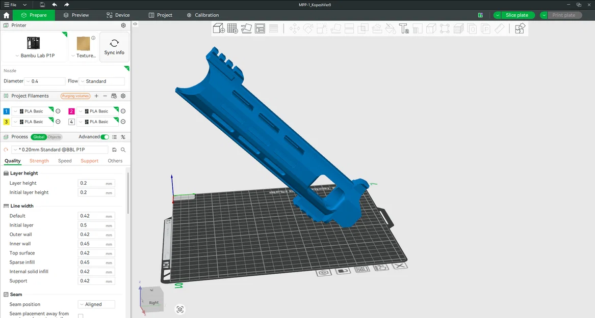 Project Blue Handguard cho XSHOT Motorized Piston Pump (MPP) - Image 5