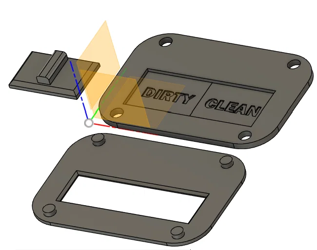 Biển báo trạng thái máy rửa bát / Nút gạt đa màu cho máy in 1 màu - Image 3