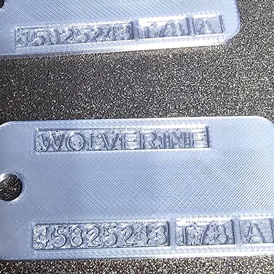 Thẻ bài quân đội Wolverine Logan (Military Tags)