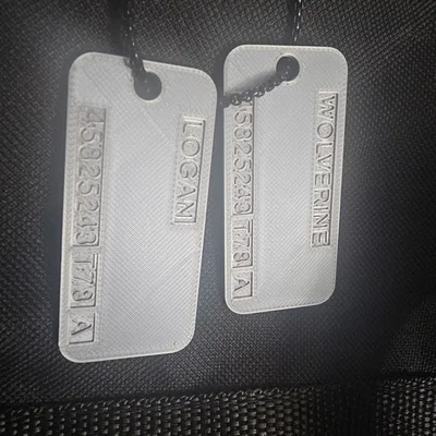 Thẻ bài quân đội Wolverine Logan (Military Tags)