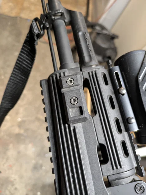Ray Picatinny tùy chỉnh cho Airsoft Red Star Full Metal 47RIS - Image 1