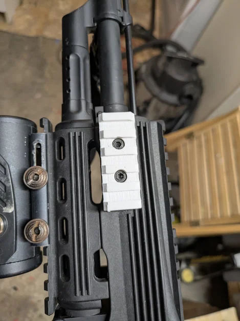 Ray Picatinny tùy chỉnh cho Airsoft Red Star Full Metal 47RIS - Image 3