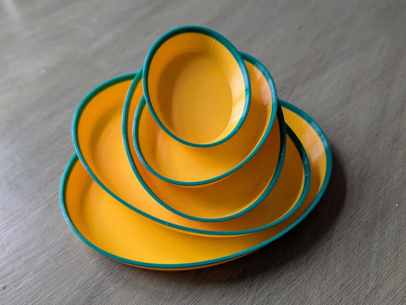 Khay Hình Bầu Dục Xếp Chồng V1 (Oval Nesting Tray V1) - Image 2