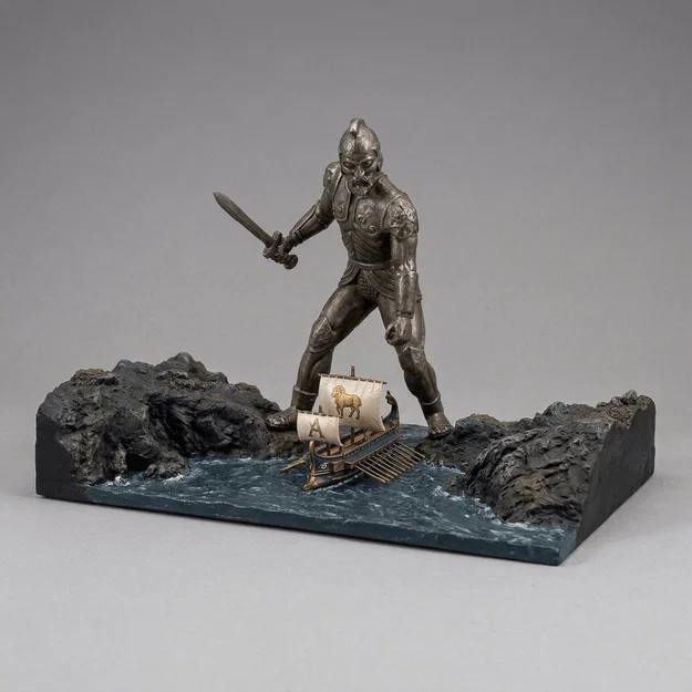 Mô hình 3D Talos huyền thoại trong phim Jason and the Argonauts 1963 - Image 1