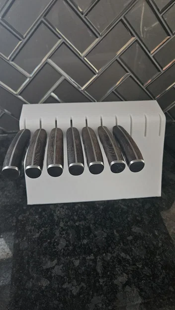 Giá đỡ dao nhà bếp tối giản thiết kế 3D hiện đại - Image 1