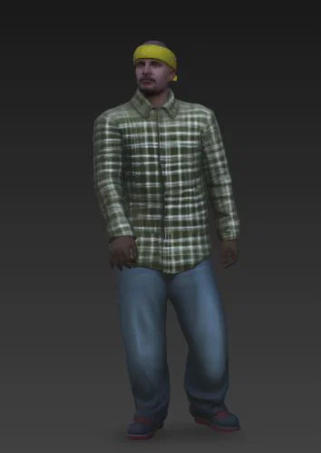 Mô hình 3D Nhân vật băng đảng Los Vagos (GTA 5) chất lượng cao - Image 1