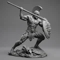 MÔ HÌNH CHIẾN BINH HY LẠP CẦM GIÁO - Thumbnail 1