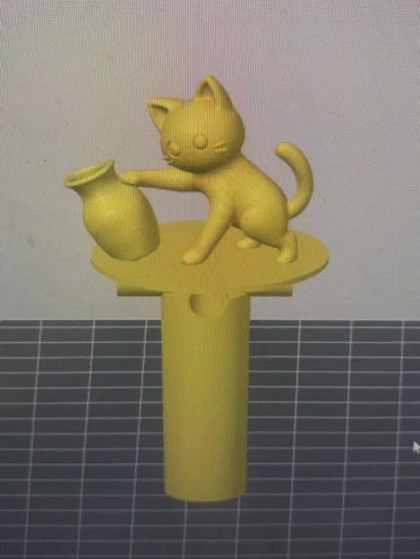 Nắp đậy vòi phun nước hình mèo trang trí độc đáo cho thú cưng - Image 1