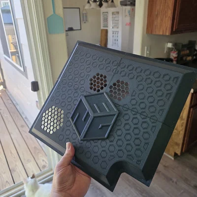 Logo E3NG trang trí nắp bảng mạch máy in Ender 3 NG v1.2