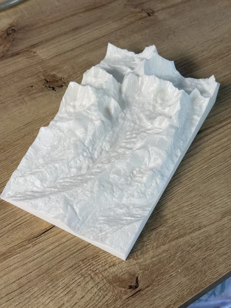 Mô hình bản đồ địa hình 3D Kings Peak, Utah - Image 1