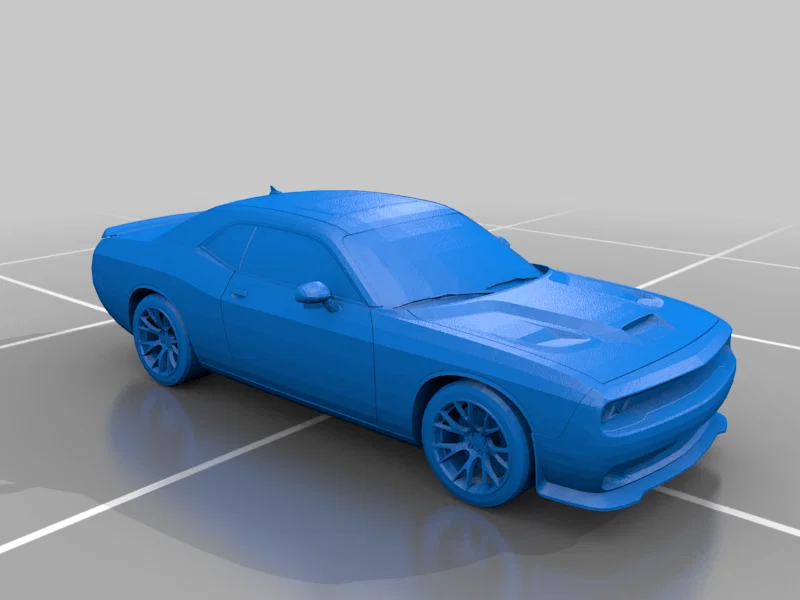 Mô hình xe Dodge Challenger Hellcat in 3D chi tiết cực đẹp - Image 1