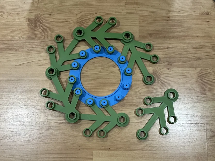 Khuôn hỗ trợ lắp ráp vòng hoa Lego (Lego Wreath Assembly Jig) 3D - Image 1