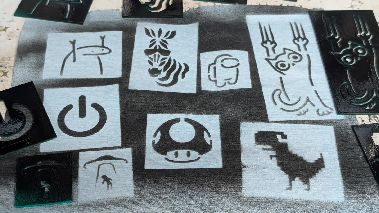 Bộ Stencil Vui Nhộn - Đủ Loại… 1