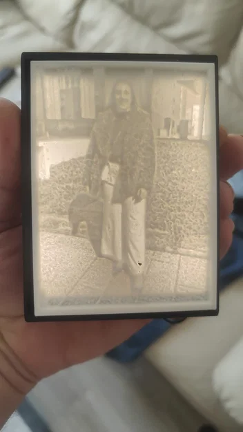 Hộp đèn LED 3D cho tranh Lithophane kích thước 100x73x5mm - Image 1