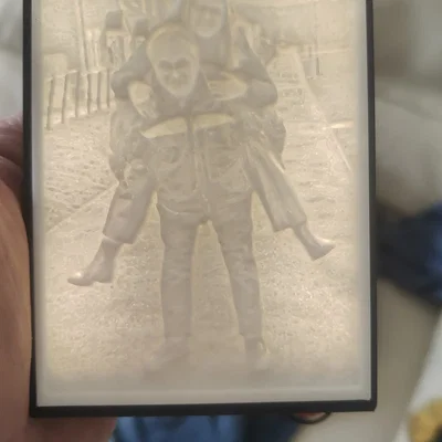 Hộp đèn LED 3D cho tranh Lithophane kích thước 100x73x5mm