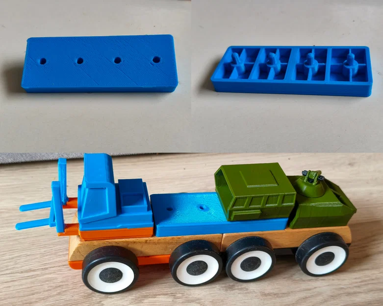 Khớp nối mở rộng xe đồ chơi gỗ Ikea Lillabo in 3D - Image 1