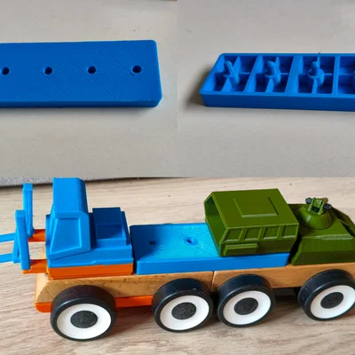Khớp nối mở rộng xe đồ chơi gỗ Ikea Lillabo in 3D
