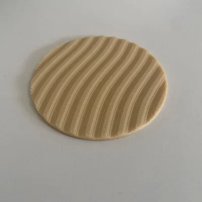 Miếng lót ly hiện đại (Modern Cup Coaster) với thiết kế vân sóng