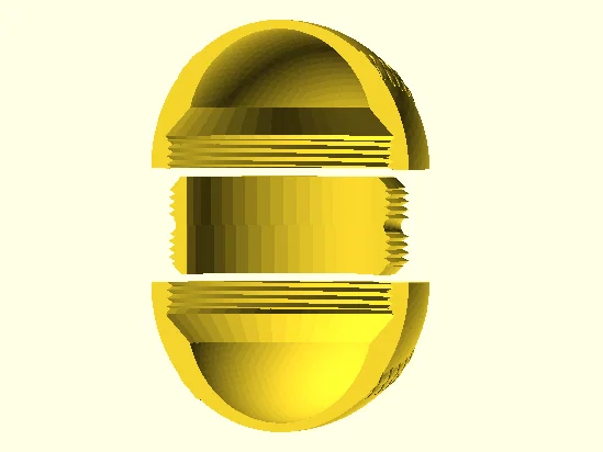 Hộp đựng đồ hình quả bóng chày (Baseball Container) in 3D độc đáo - Image 3