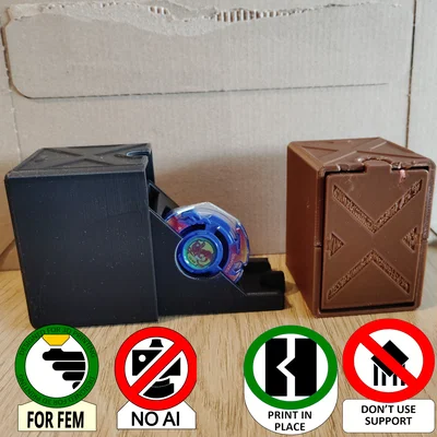 Hộp đựng Beyblade X tiện lợi, thiết kế in liền khối (Print in Place)